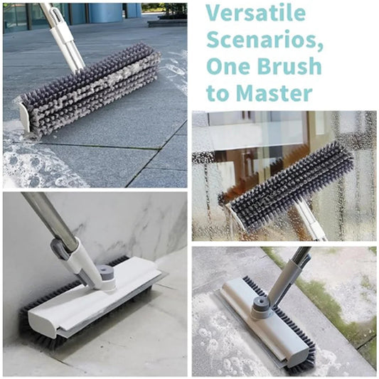 Hard Bristle Kitchen & Bathroom Cleaning Brushes Crevice Scraper for Window Glass Floor Bathtub Sink & Window Cleaning
