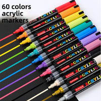 3mm Thick Acrylic Marker Pen Set for Ceramic Stone Wood for Graffiti Marking on Plastic Material for Drawing
