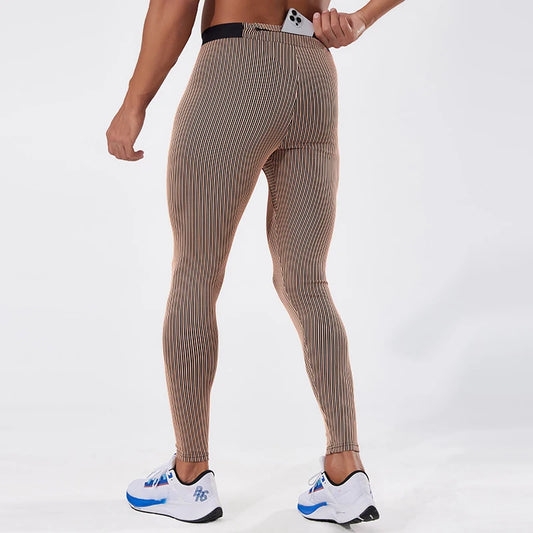 Men's Skinny Fit Breathable Warm-Up Pants for Basketball Football Jogging Clothes Muscle Protection for Adults for Spring Season