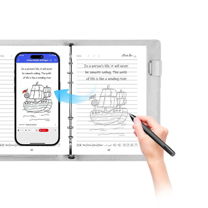 Smart Notebooks Meeting Sketch Book Ai Office Language Translation Smart Notebook Sync Pen Set With Ai Software
