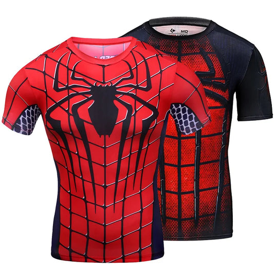 Fitness Custom Clothing Spiderman Short Sleeve T-Shirt