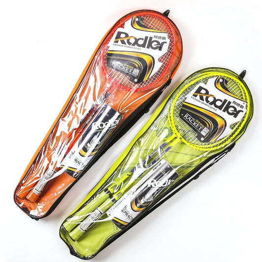 Steel Racquet Lightweight Built-in T-join Badminton Racquet G4/G5 Badminton Racket Set ,with 6pcs Balls