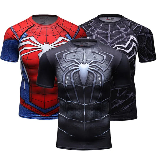 Fitness Custom Clothing Spiderman Short Sleeve T-Shirt