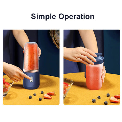 400ml Usb Rechargeable Electric Personal Portable Blender for Fresh Juice