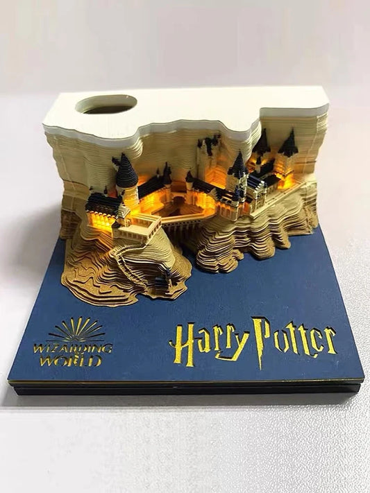 2026 Calendar for Harry Potter  Castle Block Note Famous Movie Magic Memo Pad