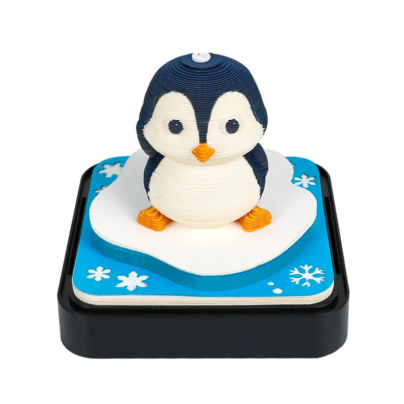 Valentine's Day New Design Love Castle 3D Memo Pad Custom Calendar Sticky Notes Paper Carving Art Notepad Gift Items for Girls