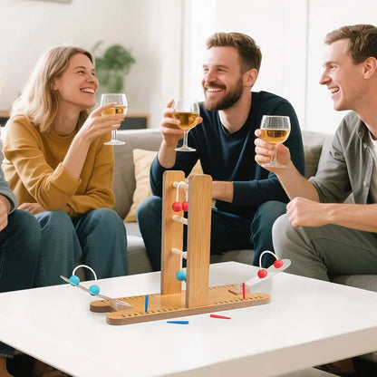 Wooden Mini Ladder Golf Set for Adults and Children Interactive Puzzle Game for Parent-Child Age Range 5 to 7 Years