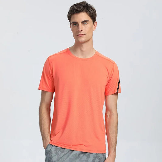 Workout Shirts for Men Short Sleeve Moisture Wicking Quick Dry Active Athletic Men's Gym Performance T Shirts