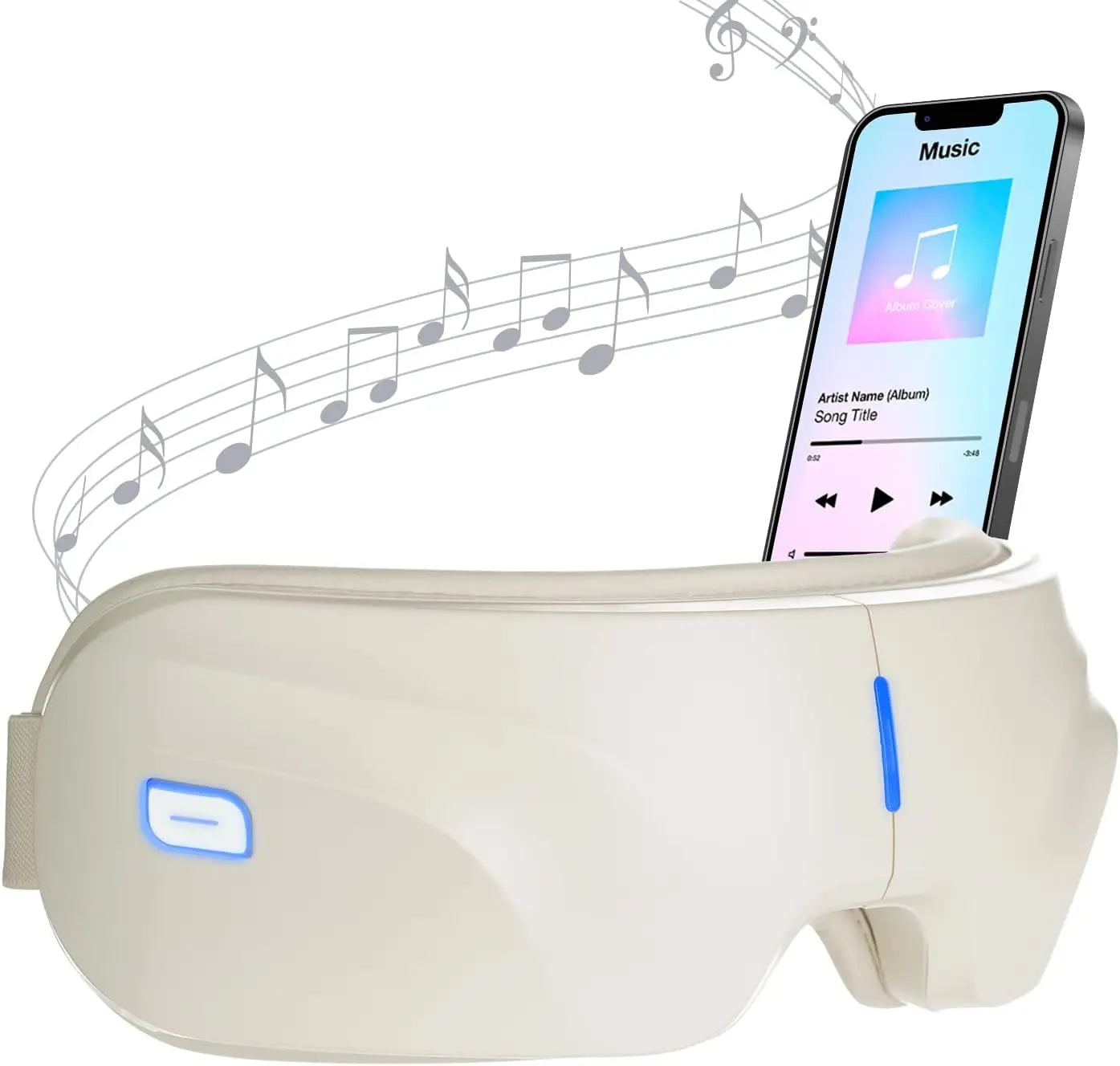 Heated Eye Massager with Air Compression &amp; Music, Electric Eye Mask