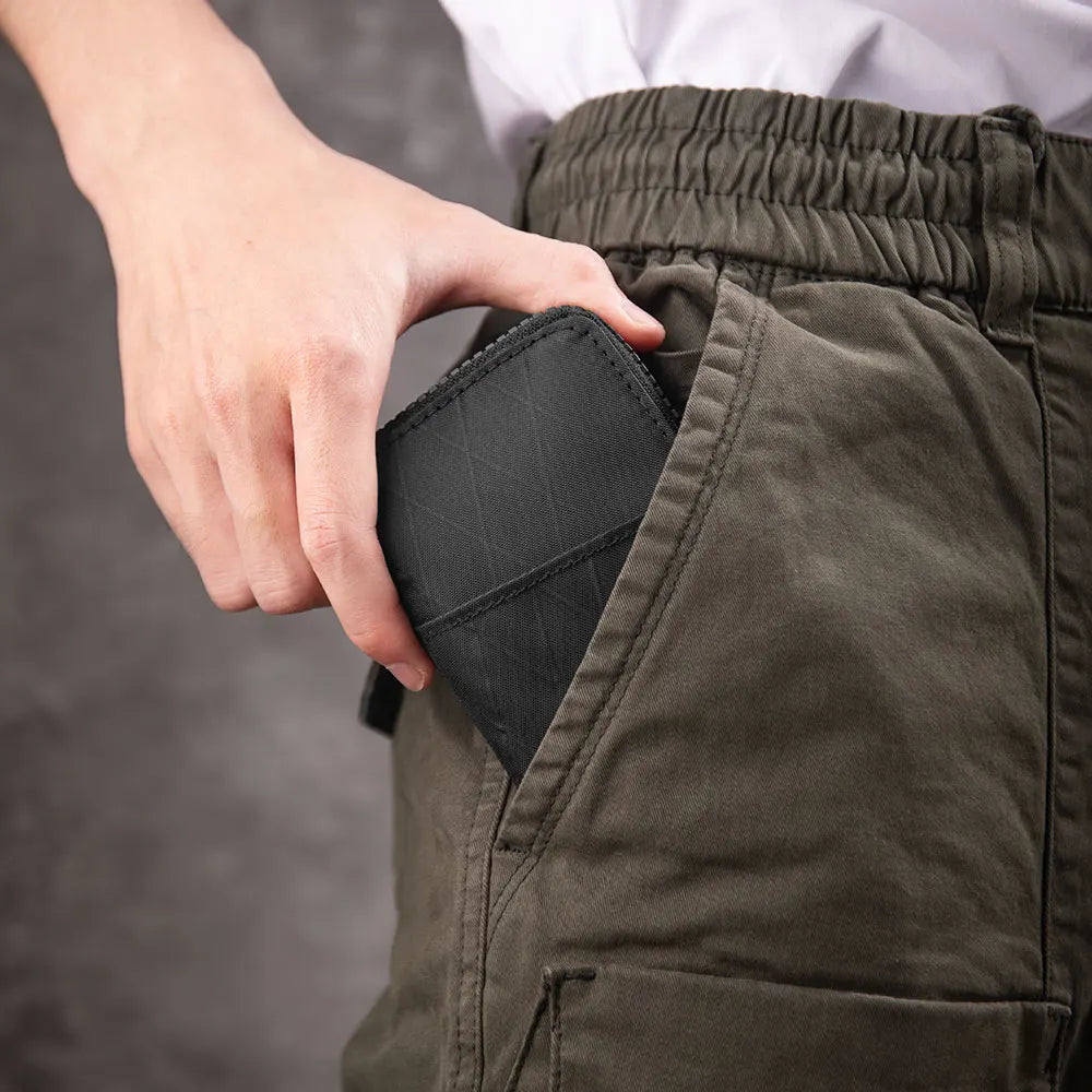 RFID Blocking Card Wallet Coin Pouch Zipper Card Holder Pouch Holds 12-20 Cards and Cash