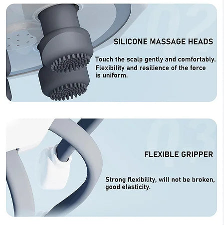 Ten Tactile Tentacles Massage Relax Head Rechargeable Scalp Massage Relieve Fatigue Head Massager