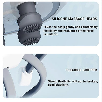 Ten Tactile Tentacles Massage Relax Head Rechargeable Scalp Massage Relieve Fatigue Head Massager