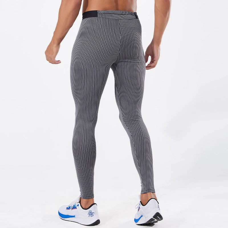 Men's Skinny Fit Breathable Warm-Up Pants for Basketball Football Jogging Clothes Muscle Protection for Adults for Spring Season