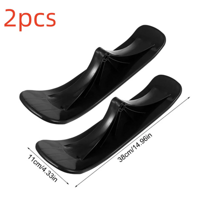 2pcs Outdoor Fold Skateboard Attachment Sand Scooter Conversion Kit for Ski Snow Scooter Sled Targeted for Active Outdoor Sports