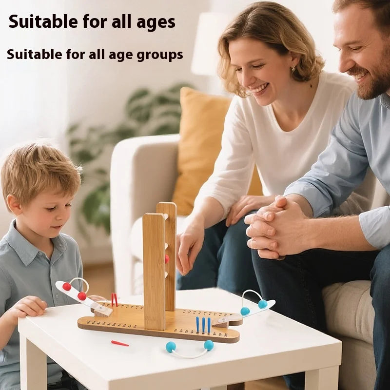 Wooden Mini Ladder Golf Set for Adults and Children Interactive Puzzle Game for Parent-Child Age Range 5 to 7 Years