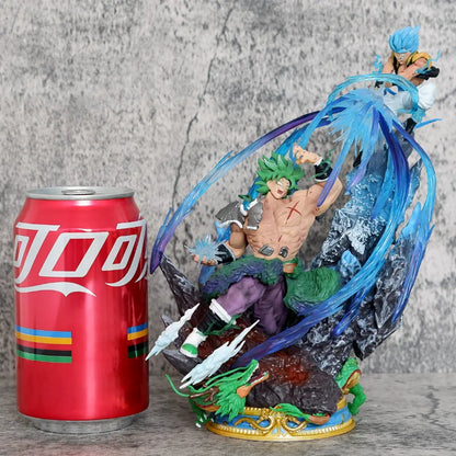 2026 New ZT Dragons Balls Broly VS Gogeta Goku Vegeta Saiyan Anime Statue Model Ornament Decorative Item Collection