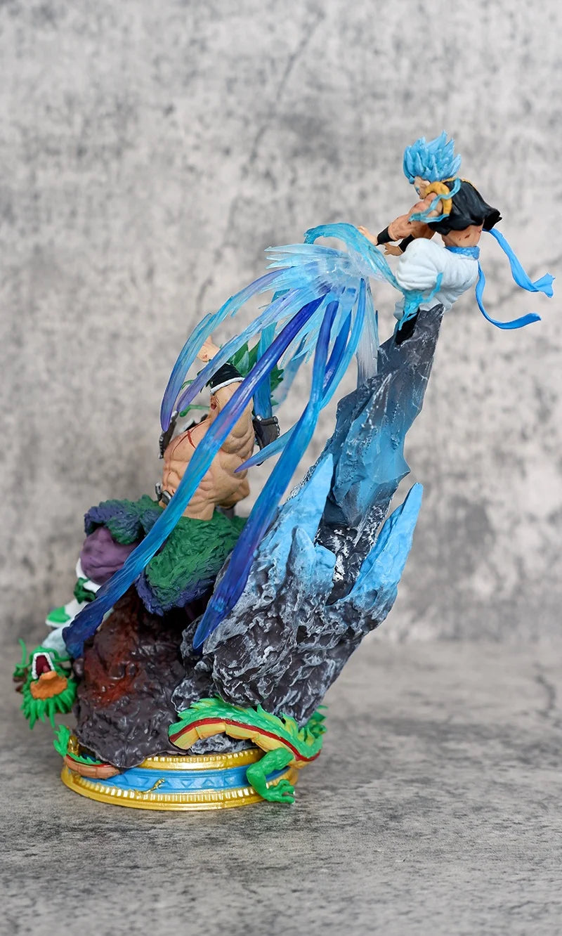 2026 New ZT Dragons Balls Broly VS Gogeta Goku Vegeta Saiyan Anime Statue Model Ornament Decorative Item Collection