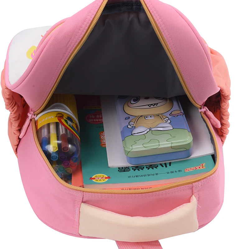 Children's School Bag Cute Kindergarten Backpack Cartoon Design Boys and Girls