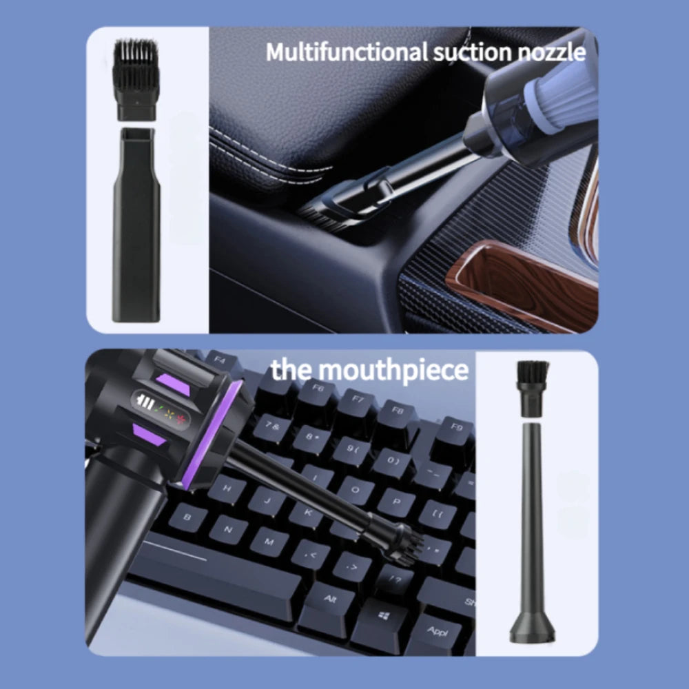 17000Pa Powerful Suction Wireless Mini Handheld Vacuum Cleaner Cordless Portable Car Vacuum Cleaner with Air Blower