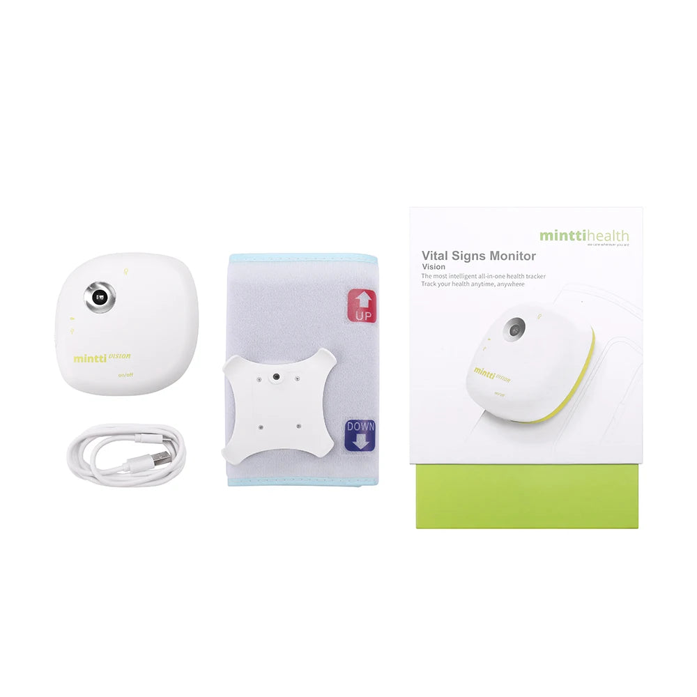 Mintti Vision All in One Vital Signs Monitor Health Tracker Medical Device 400mAh Battery BLE 4.0 for Remote Health Monitoring