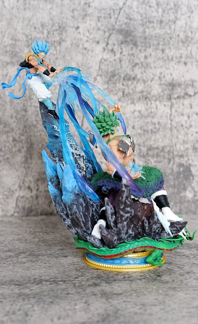 2026 New ZT Dragons Balls Broly VS Gogeta Goku Vegeta Saiyan Anime Statue Model Ornament Decorative Item Collection