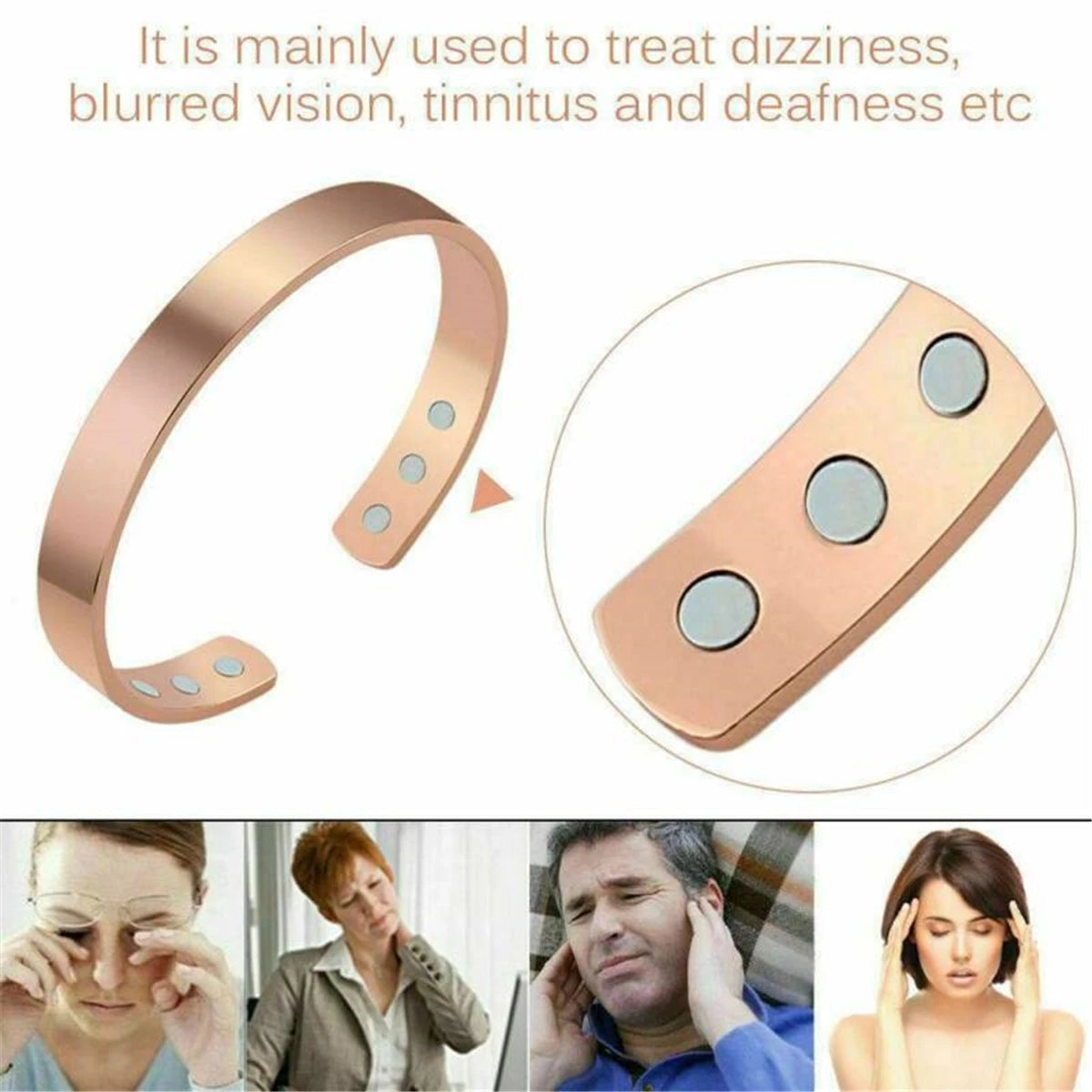 Fashion Copper Magnetic Bracelet Arthritis Therapy Energy Healing Pain Relief Man Women Jewelry Gift