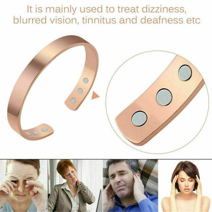 Fashion Copper Magnetic Bracelet Arthritis Therapy Energy Healing Pain Relief Man Women Jewelry Gift
