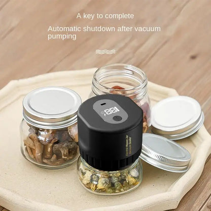 Automatic Kit Food Storage Regular Mouth Jar Lids Electric  Jar Vacuum Sealing Machine