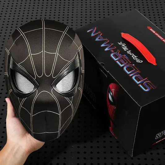Moving Eyes Super Hero Mask Full Face Adjustment Eyes Size Hero Cosplay Mask for Kids/Adult,Spiderman Mask