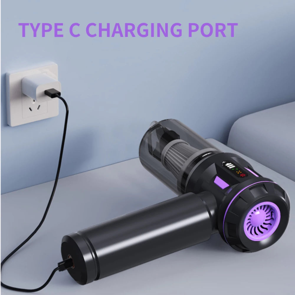 17000Pa Powerful Suction Wireless Mini Handheld Vacuum Cleaner Cordless Portable Car Vacuum Cleaner with Air Blower