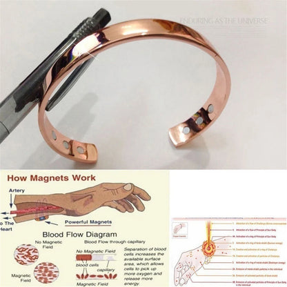 Fashion Copper Magnetic Bracelet Arthritis Therapy Energy Healing Pain Relief Man Women Jewelry Gift