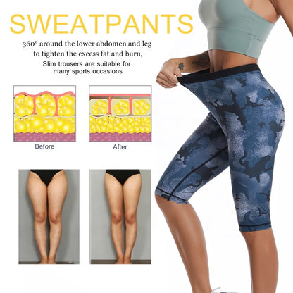 2026Camo Print Women Sauna Sweat Suit Body Shaper Slimming Vest and Pants Loss Weight Polymer Waist Trainer Sauna Suit