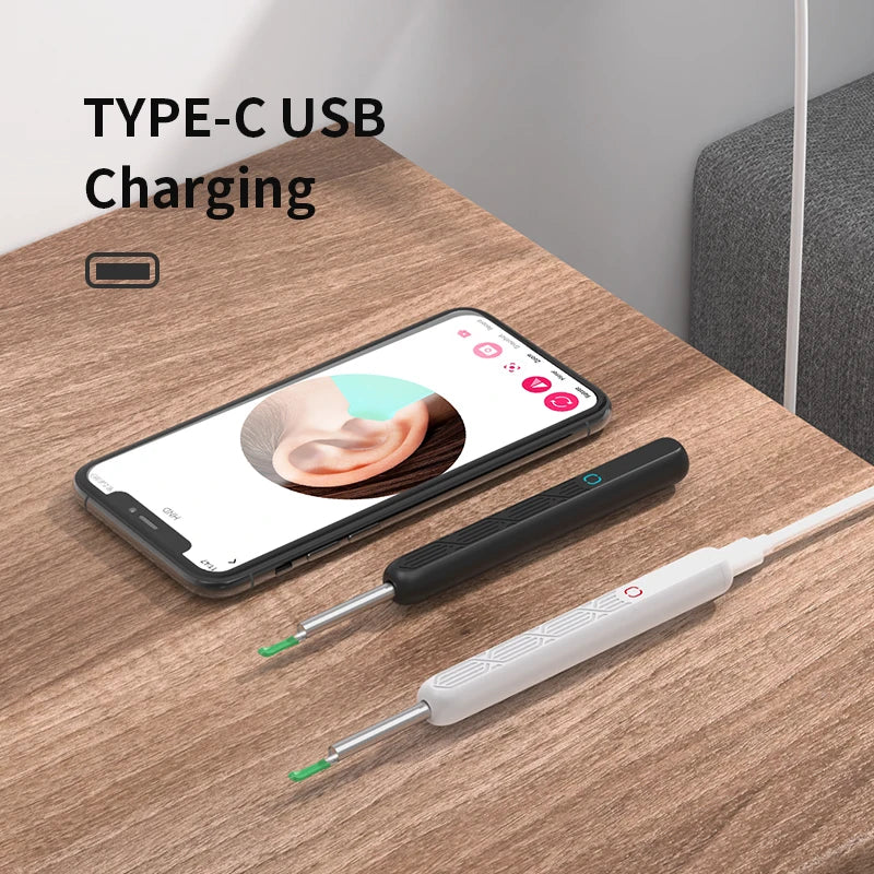 NE3-H Wireless Visual Ear Cleaner With Camera  Safe & Portable Earwax Removal Tool, HD Smart Otoscope for Gentle Cleaning