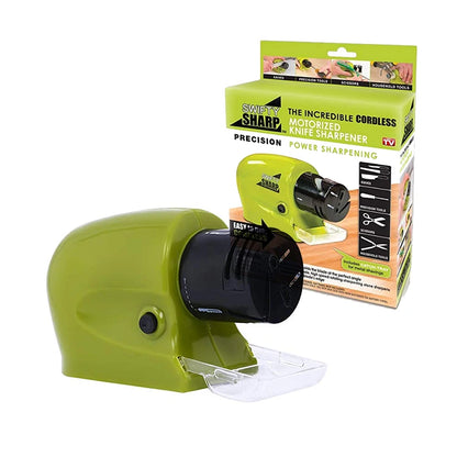 Electric Mini Knife Sharpener Battery Portable Multi Professional Kitchen Scissor Electric Knife Sharpener for Home Use
