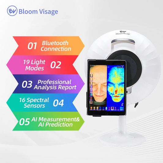 BV Bloom Visage Medical Skin Health Care Products Digital Skin Analysis System Skin Analyz 3D Beauty Salon Essential Machine