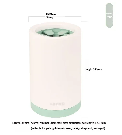 Dog Paw Washer Paw Cleaning Cup Plastic Eco-friendly Bath Basin 250ml Modern Puppy Pet Supplies Collection