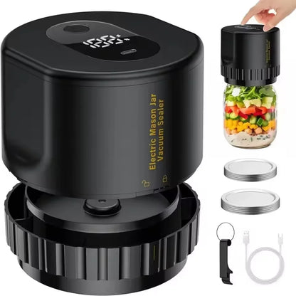 Automatic Kit Food Storage Regular Mouth Jar Lids Electric  Jar Vacuum Sealing Machine