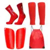 Adult Men/Women Set of Soccer Shin Guard Football Grip Socks and Soccer Sleeves Crew Sport Socks