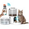 Wifi Video 2 in 1 Pet Water Drinking Fountain and Food Bowl Smart Automatic Dog Cat Pet Food Feeder Dispenser With Camera