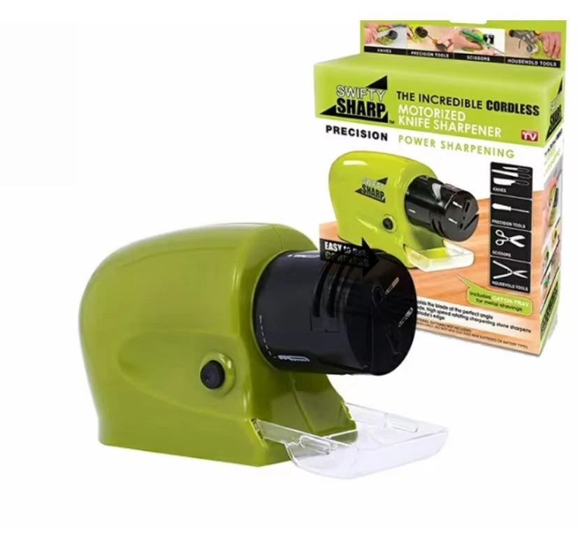 Electric Mini Knife Sharpener Battery Portable Multi Professional Kitchen Scissor Electric Knife Sharpener for Home Use