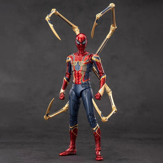 2026 New ZT Toys Original Genuine Spider Man Marvel Iron Spider-Man 2.0 1/10 Action Figures Movable Joints 18cm 7 in