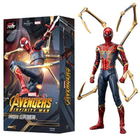 2026 New ZT Toys Original Genuine Spider Man Marvel Iron Spider-Man 2.0 1/10 Action Figures Movable Joints 18cm 7 in