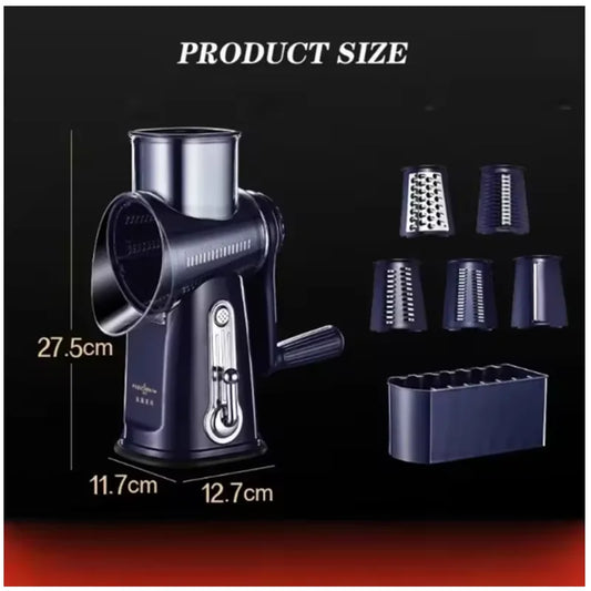 Multifunction Food Vegetable Chopper Slicer Stainless Steel Hand Rotary Cheese Grater With Handle Vegetable Shredder