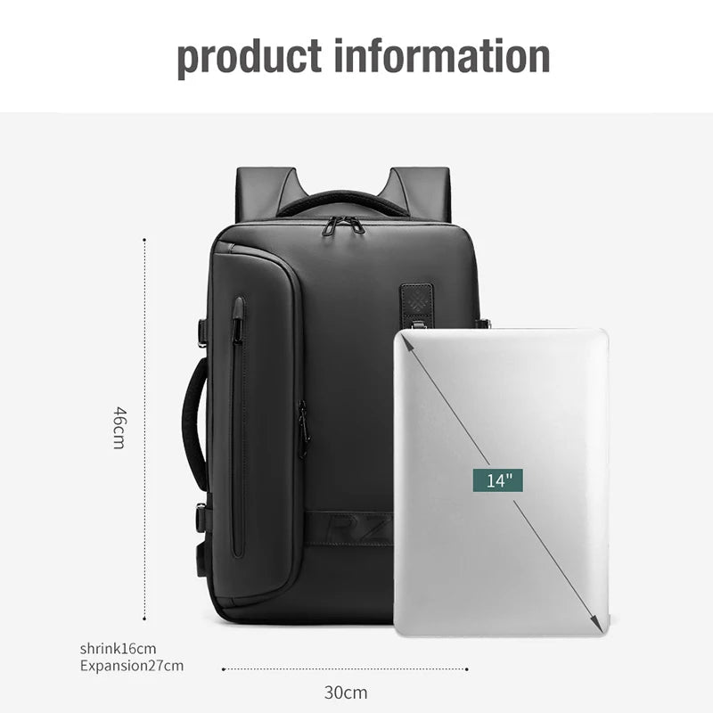 Large Capacity  Backpack Multi-Functional Business Vacuum Travel Backpack Oxford Cloth Dry and Wet Separation Travel Bag