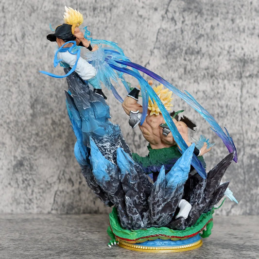 2026 New ZT Dragons Balls Broly VS Gogeta Goku Vegeta Saiyan Anime Statue Model Ornament Decorative Item Collection