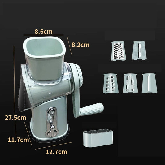 Multifunction Food Vegetable Chopper Slicer Stainless Steel Hand Rotary Cheese Grater With Handle Vegetable Shredder