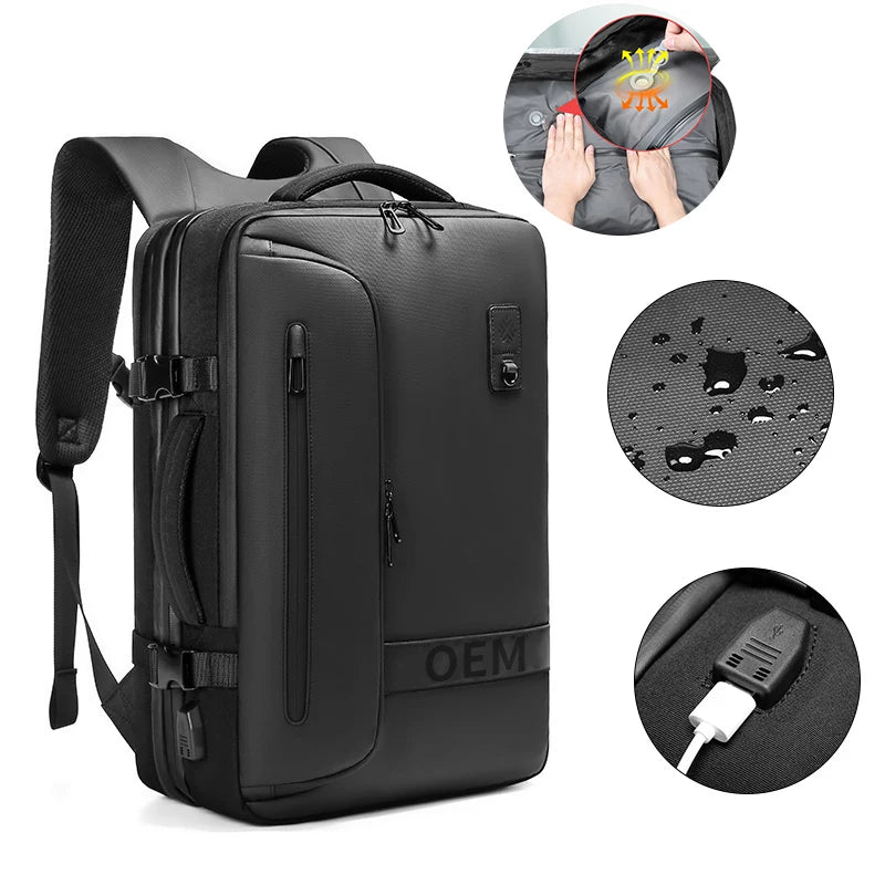 Large Capacity  Backpack Multi-Functional Business Vacuum Travel Backpack Oxford Cloth Dry and Wet Separation Travel Bag