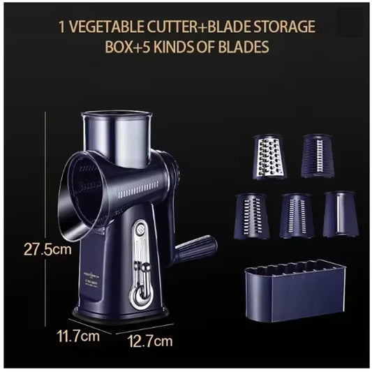 Multifunction Food Vegetable Chopper Slicer Stainless Steel Hand Rotary Cheese Grater With Handle Vegetable Shredder